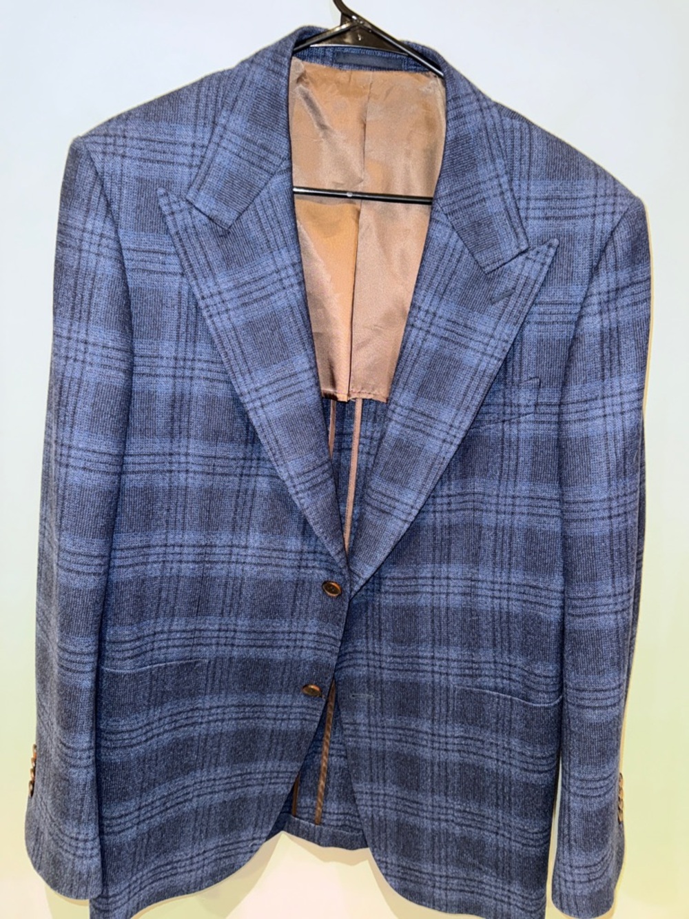 Suitsupply Blue Plaid Sport Coat